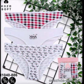 b5-11040-886 Koza Underwear Трусики женские: комплект тройка, 1 пачка (3 шт)