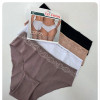 b4-10218 Трусики женские однотонные, M-2XL, 1 пачка (12 шт)