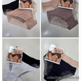 b4-20356 Трусики женские однотонные, M-2XL, 1 пачка (24 шт)