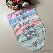 d7-4181B43 Donella Трусики детские с принтом, 1 пачка (10 шт)