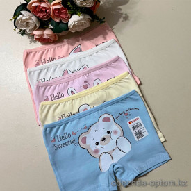 d7-4271PB202 Donella Трусики детские шортики с принтом, 1 пачка (10 шт)