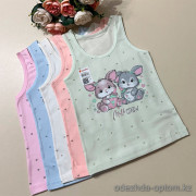 d7-4981B43 Donella Майка детская на девочку, 1 пачка (5 шт)