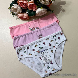 d7-5712-1 Baykar Трусики подростковые на девочку, 7 (13-14) лет, 1 пачка (12 шт)