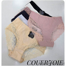b4-9931 Coeur Joie Трусики женские с кружевом, L-3XL, 1 пачка (6 шт)