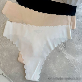 b13-1137-2 Трусики женские однотонные стринги, S-L, 1 пачка (16 шт)