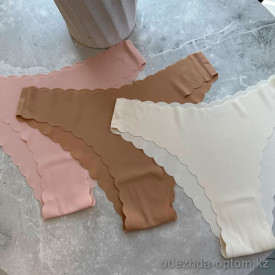 b13-1422 Трусики женские однотонные, S-XL, 1 пачка (10 шт)