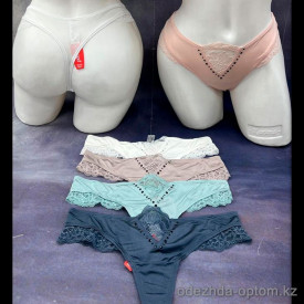 b5-b138 Kisneicoo Трусики женские с кружевными вставками, M-XL, 1 пачка (6 шт)