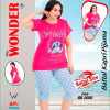 e1-BK2056 Miss WONDER Life Комплект домашней одежды для полных дам, стандарт, хлопок, 1 пачка (4 шт)