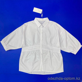 d1-0167 Рубашка подростковая на девочку, 9-13 лет, х/б, 1 пачка (5 шт)