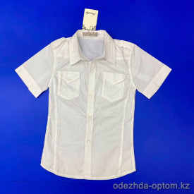 d1-0176 Рубашка детская с коротким рукавом, 5-10 лет, х/б, 1 пачка (6 шт)