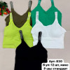 b6-830-5 Топ женский мягкий со стразами на лямках, стандарт (40-46), 1 пачка (12 шт)