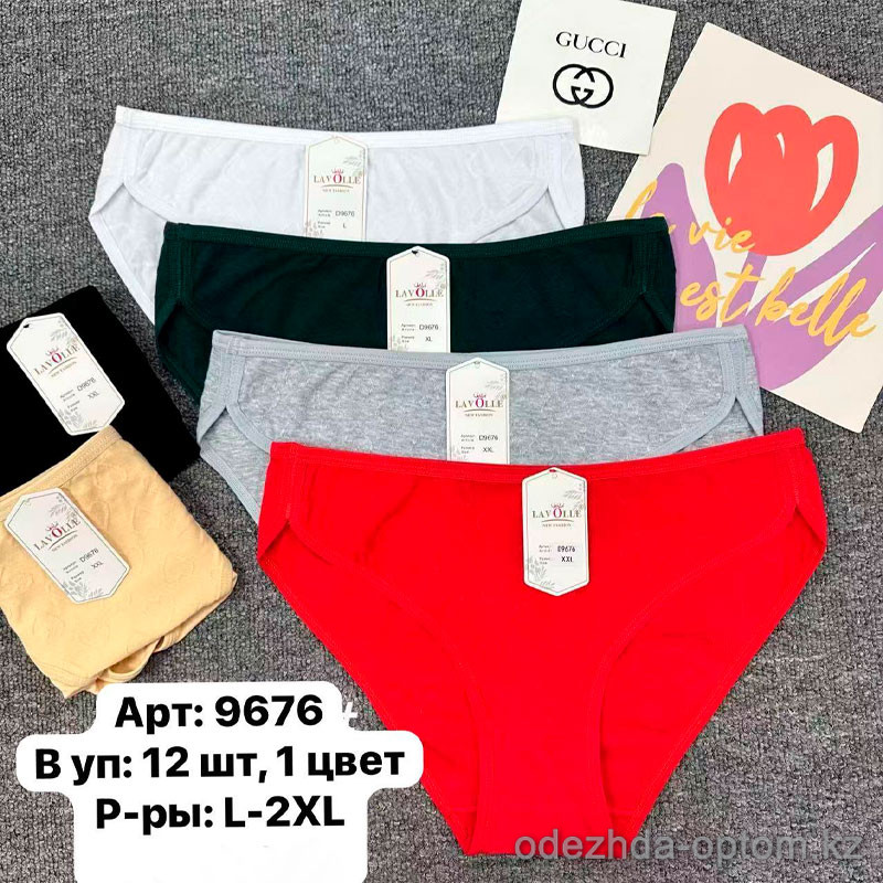 b6-9676 Lavolle Трусики женские однотонные, L-2XL, 1 пачка (12 шт) b6-9676 Lavolle Трусики женские однотонные, L-2XL, 1 пачка (12 шт)