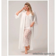 b15-5013 Комплект шелковой для крупных дам: халат и сорочка, 2XL-4XL, 1 пачка (3 шт)