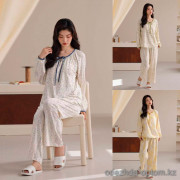 b15-6079 Комплект женской пижамы: кофта и штаны, M-2XL, 1 пачка (4 шт)