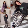 b15-673 Комплект женской пижамы: кофта и штаны свободного кроя, M-XL, 1 пачка (3 шт)