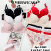 b6-0989 Miss Wicasa Комплект нижнего белья: бюстгальтер и трусики, чашка C, 1 пачка (3 шт)
