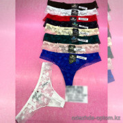 b6-2362 Coeur Joie Трусики женские кружевные стринги, S-XL, 1 пачка (6 шт)