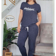 b4-32037 Nicoletta Комплект домашней одежды для полных дам: кофта и штаны, 2XL-5XL, 1 пачка (4 шт)