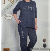 b4-32061 Nicoletta Комплект домашней одежды для полных дам: кофта и штаны, 2XL-5XL, 1 пачка (4 шт)