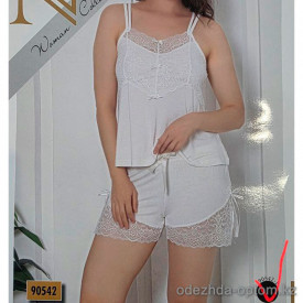 b4-90542 Nicoletta Комплект женский для сна: майка и шорты, S-XL, 1 пачка (4 шт)