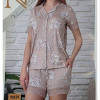 b4-90559 Nicoletta Комплект женский для сна: рубашка и шорты, S-XL, 1 пачка (4 шт)