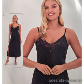 b4-C-2562 Сорочка на бретельках длинная для полных дам, 2XL-5XL, 1 пачка (4 шт)