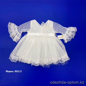 d1-3011-2 Платье детское в горошек, 2-5 лет, 1 пачка (4 шт)