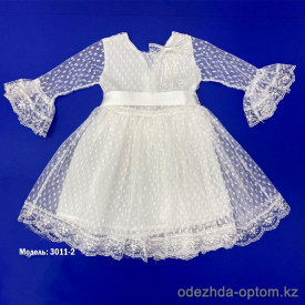 d1-3011-2-1 Платье детское в горошек, 6-9 лет, 1 пачка (4 шт)