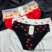 b16-8216-1 Lavolle Трусики женские с принтом, большие размеры, XL-3XL, 1 пачка (12 шт)