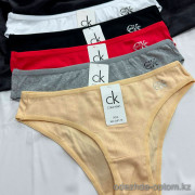 b16-9173 Трусики женские однотонные, большие размеры, XL-3XL, 1 пачка (12 шт)