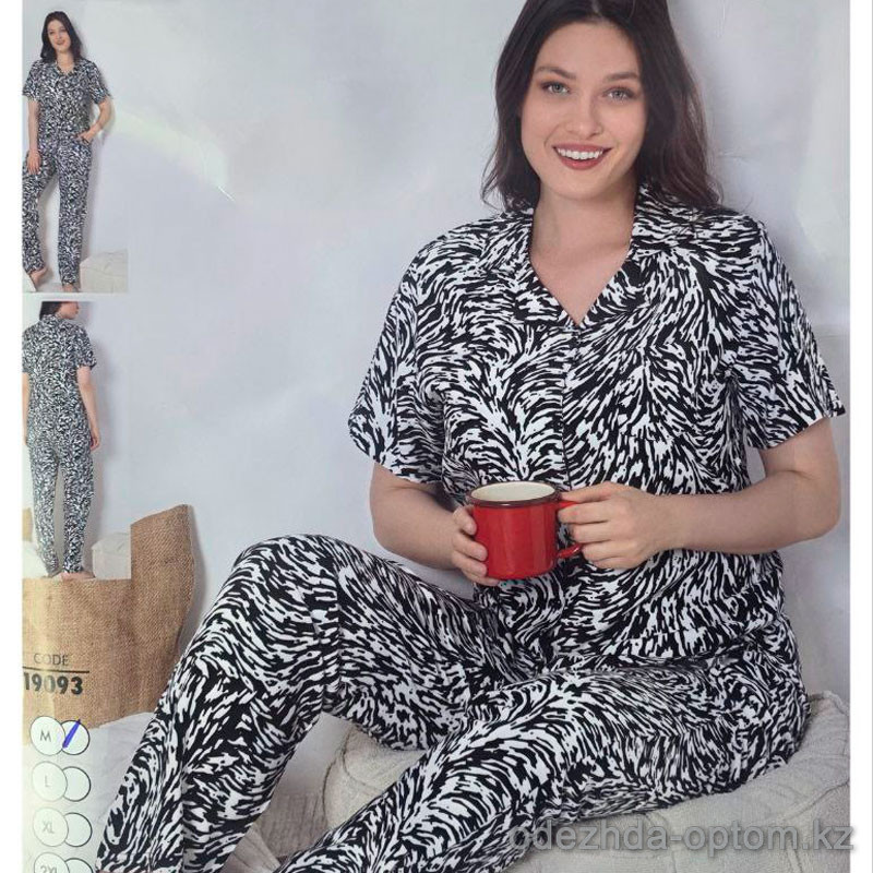 b4-19093 Cotpark Комплект женской одежды: рубашка и штаны, M-2XL, 1 пачка (4 шт) b4-19093 Cotpark Комплект женской одежды: рубашка и штаны, M-2XL, 1 пачка (4 шт)