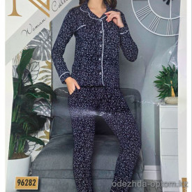 b4-96282 Nicoletta Комплект женской пижамы: рубашка и штаны, S-XL, 1 пачка (4 шт)