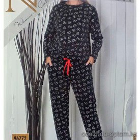 b4-96772 Nicoletta Комплект женской пижамы: кофта и штаны, S-XL, 1 пачка (4 шт)