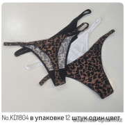 b4-b4-KD1804T Трусики женские стринги, L-XL, 1 пачка (12 шт)