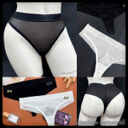 b5-1702-2 Трусики женские однотонные стринги, M-XL, 1 пачка (12 шт)