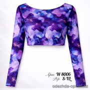 z2-W8006-1 Пляжный женский топ с длинными рукавами, S-XL, 1 пачка (4 шт)