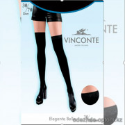 k4-8063 Vinconte Колготки женские имитация чулок c люрексом, 1/2S-5XL, 30/70 ден, 1 пачка (6 шт)