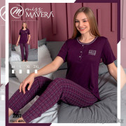 e1-2352 MISS MAVERA Пижама женская: футболка и штаны, хлопок, S-XL, 1 пачка (4 шт)
