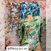 z4-w7146 Купальник женский слитный, S-XL, 1 пачка (4 шт)