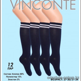 k4-VN5006-1 Vinconte Гольфы подростковые, хлопок, 1 пачка (12 пар)