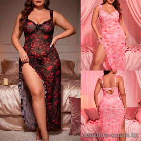 b16-028-1 Пеньюар для пышных дам с трусиками, 2XL-4XL, 1 пачка (3 шт) b16-028-1 Пеньюар для пышных дам с трусиками, 2XL-4XL, 1 пачка (3 шт)