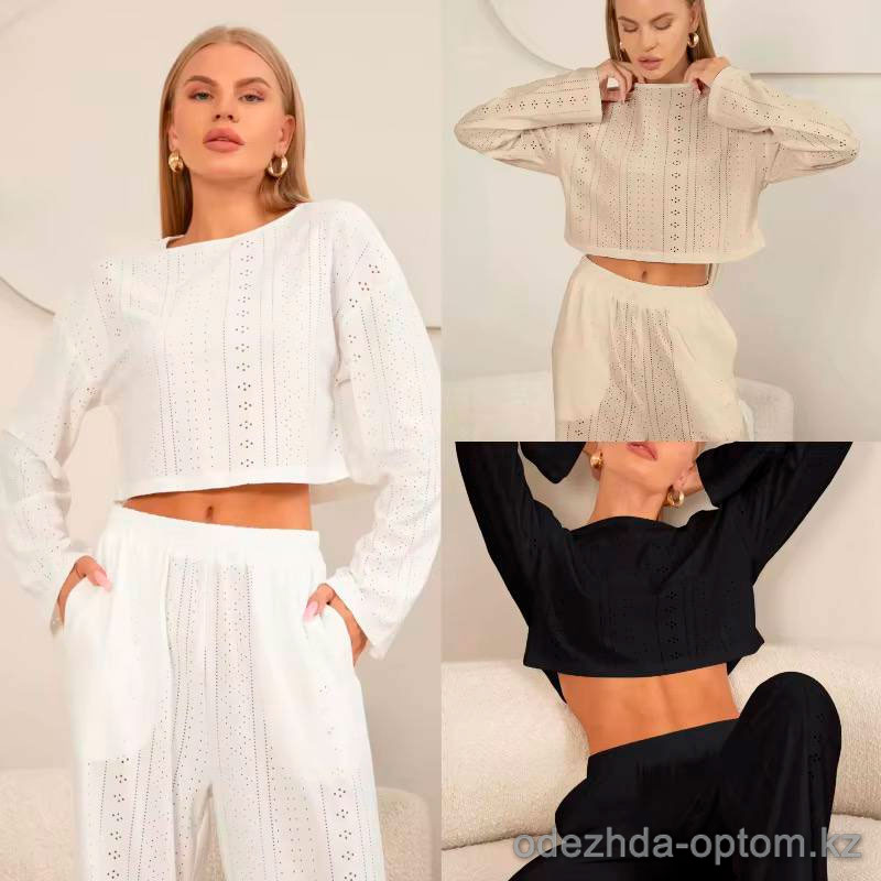 b13-672 Комплект женской пижамы: кофта и штаны, размер M, 1 шт b13-672 Комплект женской пижамы: кофта и штаны, размер M, 1 шт