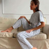 b13-814 Комплект женской пижамы: кофта и штаны, размер M, 1 шт