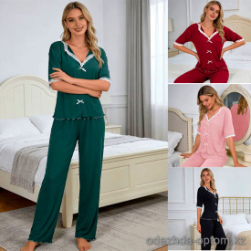b13-889-2 Комплект женской пижамы: кофта и штаны, размер M, 1 шт b13-889-2 Комплект женской пижамы: кофта и штаны, размер M, 1 шт