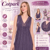 b4-10644 Cotpark Сорочка женская на широких лямках выше колена, M-XL, 1 пачка (3 шт)