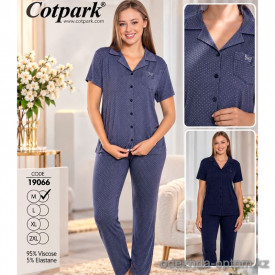 b4-19066 Cotpark Комплект женской одежды: рубашка и штаны, M-2XL, 1 пачка (4 шт)