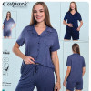 b4-19068 Cotpark Комплект женской пижамы: рубашка и шорты, M-2XL, 1 пачка (4 шт)