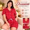 b4-19515 Комплект женской домашней одежды: рубашка и шорты, M-2XL, 1 пачка (4 шт)