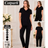 b4-30124 Cotpark Комплект домашней одежды для крупных дам: кофта и штаны, 3XL-5XL, 1 пачка (3 шт)