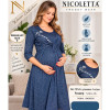 b4-7354 Nicoletta Платье женское домашнее для беременных, S-XL, 1 пачка (4 шт)